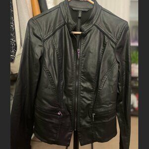 WHBM- Faux Leather Jacket